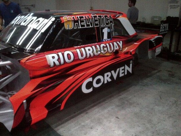 El auto de Diego Aventin. 