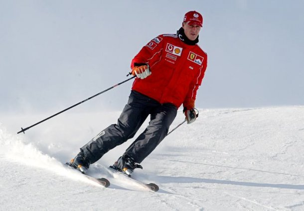 Schumacher y el Ski, su otra pasión. 