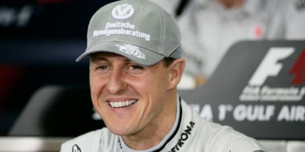 Schumacher, pesa 45 kilos. 