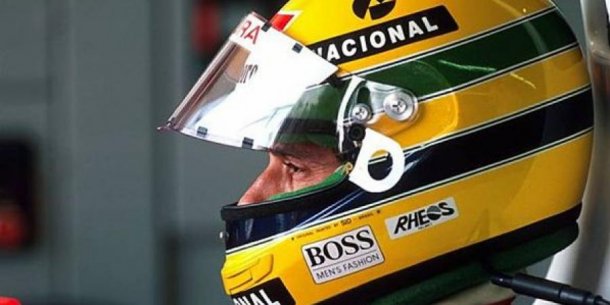 Senna, casco inconfundible en la historia de la F1. 