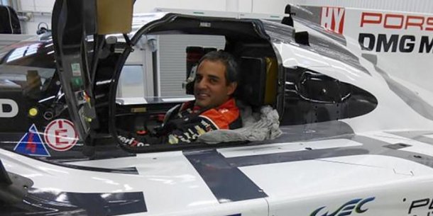 Montoya en el Porsche. 