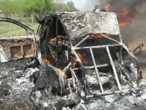 FUEGO Y DESTRUCCIÓN TOTAL EN LA DUSTER DE SPATARO EN EL CHACO