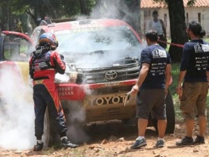 AUTOS : GANO NASSER AL-ATTIYAH CON PROBLEMAS